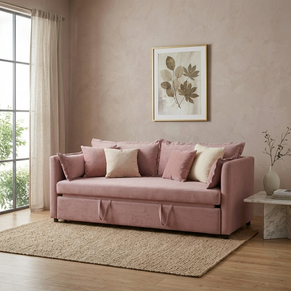 Florence Soft Touch Velvet Sofa Bed