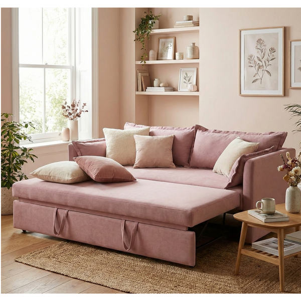 Florence Soft Touch Velvet Sofa Bed