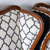 Fochville Pair of Luxurious Teakwood Walnut Wing Chair