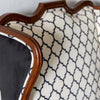 Fochville Pair of Luxurious Teakwood Walnut Wing Chair