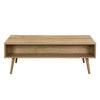 Fremont Solid Wood Rattan Coffee Table