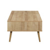 Fremont Solid Wood Rattan Coffee Table
