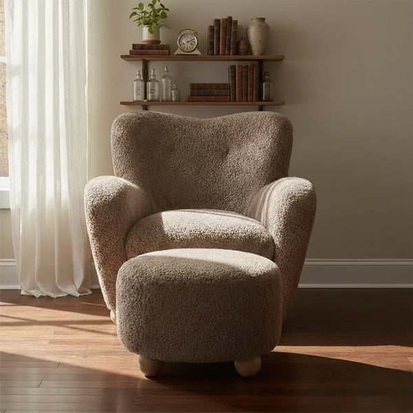 Fresno Accent Chair With Ottoman