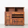 Galashiels Sheesham Wood Natural Finish Bar Cabinet