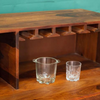 Galashiels Sheesham Wood Natural Finish Bar Cabinet