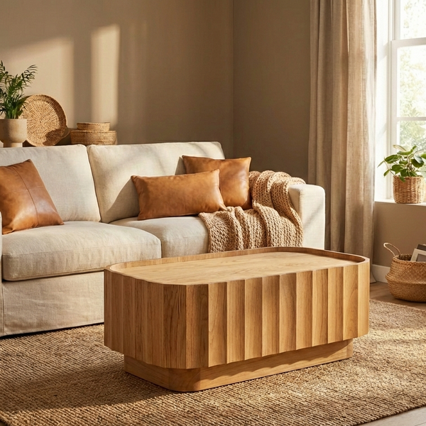 Gazzell Wood Coffee Table