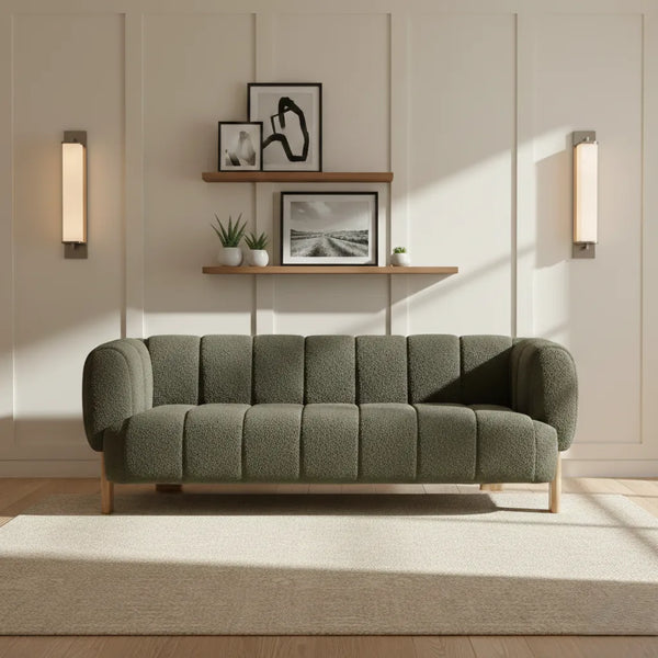 Oslo Urban Boucle Fabric 3- Seater Sofa