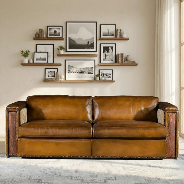 Barca 3 Seater Leather Sofa