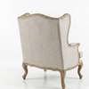 Georgetown Solid Wood & Fabric 1 Seater Sofa