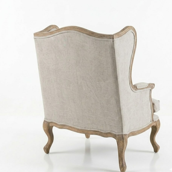 Georgetown Solid Wood & Fabric 1 Seater Sofa