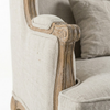 Georgetown Solid Wood & Fabric 1 Seater Sofa