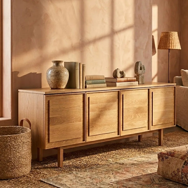 Geraldton Oak Wood Sideboard 