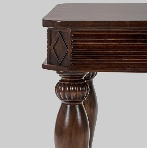 Girvan Sheesham Wood Brown Finish End Table