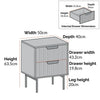 Gomel Solid Wood Bedside Table With Drawer
