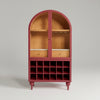 Gretna Solid Wood Natural Finish Bar Cabinet