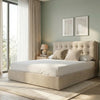 Modern stylish house polyester fabric storage bed