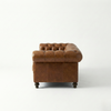 Hamburg Leather Chesterfield Sofa ( Dark Brown )
