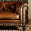 Hamburg Leather Chesterfield Sofa ( Dark Brown )
