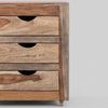 HamburgSolid Wood 3 Drawer Bedside Table
