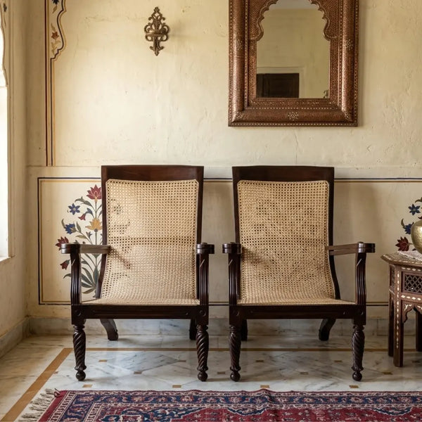 Hamilton Traditional Rattan Armchair with Cane