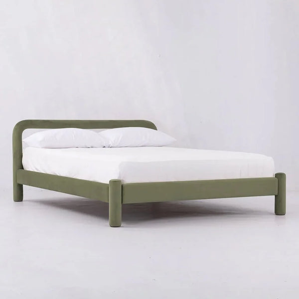 Hampton Designer Velvet Upholstered Bed - All sizes