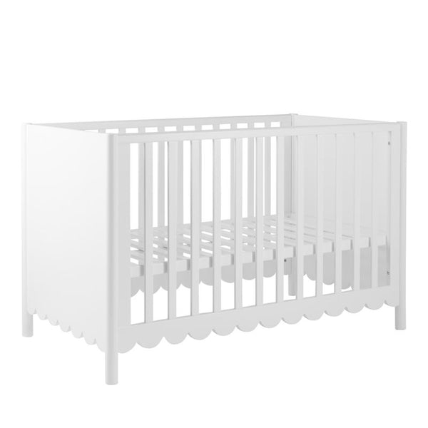 Happy Sprouts Baby Cot In White Finish