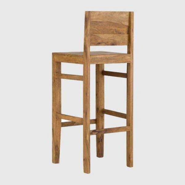 Harlech Sheesham Wood Natural Finish Bar Chair