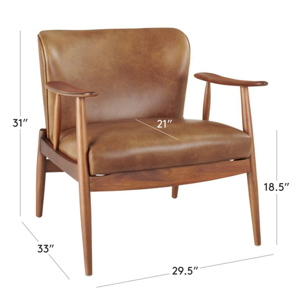Harrismith Leather Accent Chair