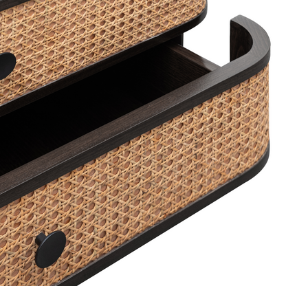 Haven Rattan SolidWood Bedside Table