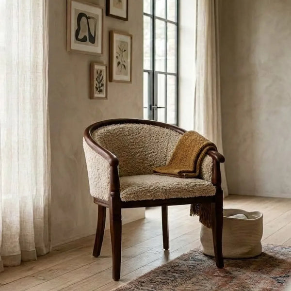 Heathcote Sheesham Wood Arm Chair
