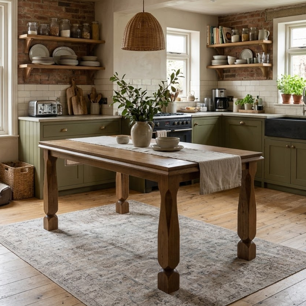 Helena Solid Wood Rectangular Dining Table