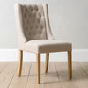 Helsinki Oak Wood & Linen Dining Chair