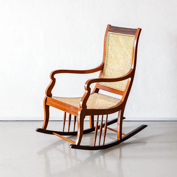 Hendra Teakwood Rocking Chair with Cane