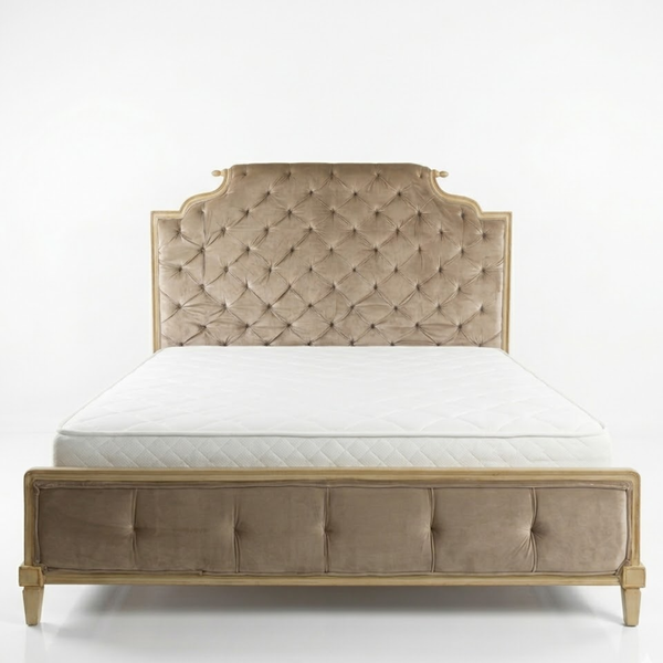 Hermanus Solid Wood Upholstered Bed- All Sizes