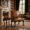 Herning Solid Wood & Leather armchair with armrests 