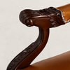 Herning Solid Wood & Leather armchair with armrests