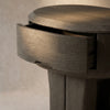 Hincesti Oak Wood Bedside Table With 1 Drawer