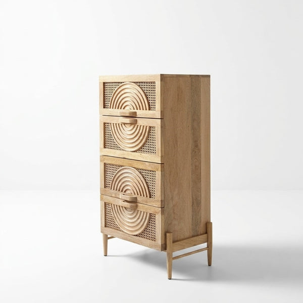 Hobart Rattan Chest Of Drawer - READY TO SHIP