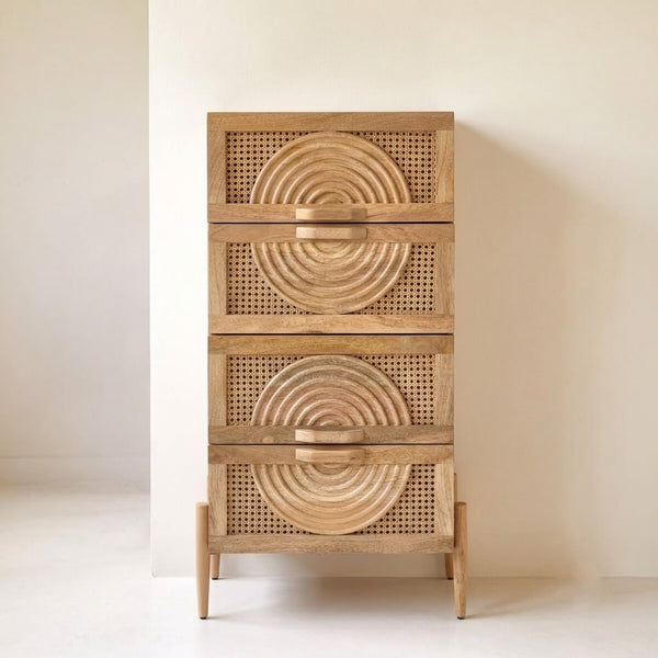 Hobart Rattan Chest Of Drawer - READY TO SHIP
