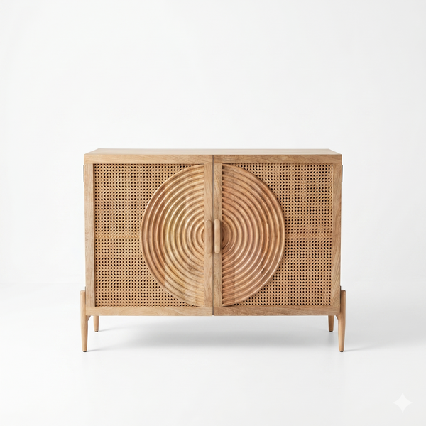 Hobart Rattan Crockery Unit - READY TO SHIP