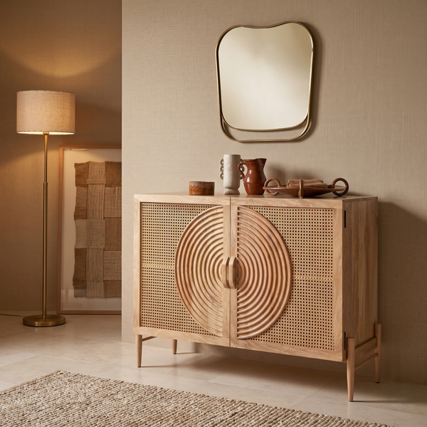 Hobart Rattan Crockery Unit - READY TO SHIP