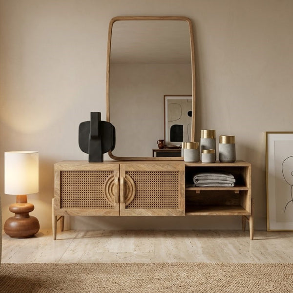 Hobart Rattan TV Unit - READY TO SHIP