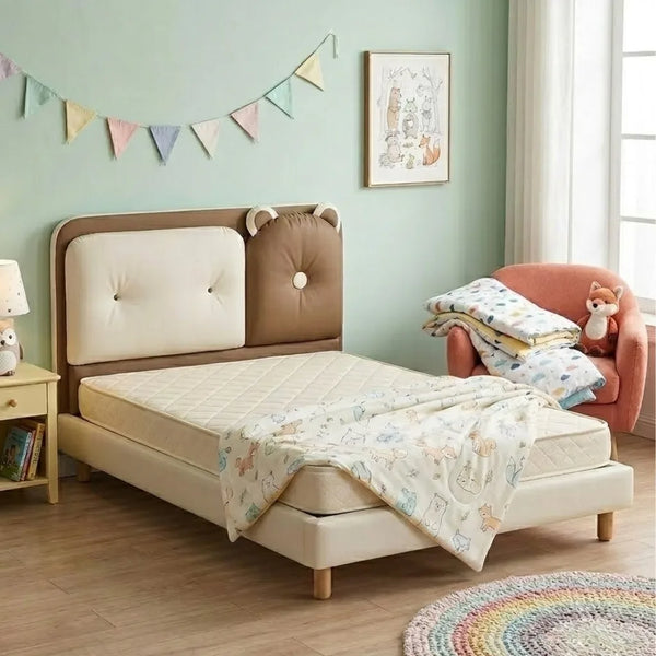Honey Drop Leather Kids Soft Padded Bed