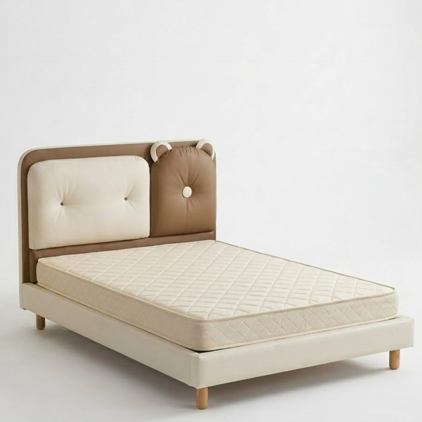 Honey Drop Leather Kids Soft Padded Bed