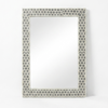 Honeycomb Wall Modern Mirror - Black Color