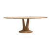 Huddersfield Acacia Wood Oval Dining Table