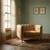 Huston Chesterfield Leather Sofa