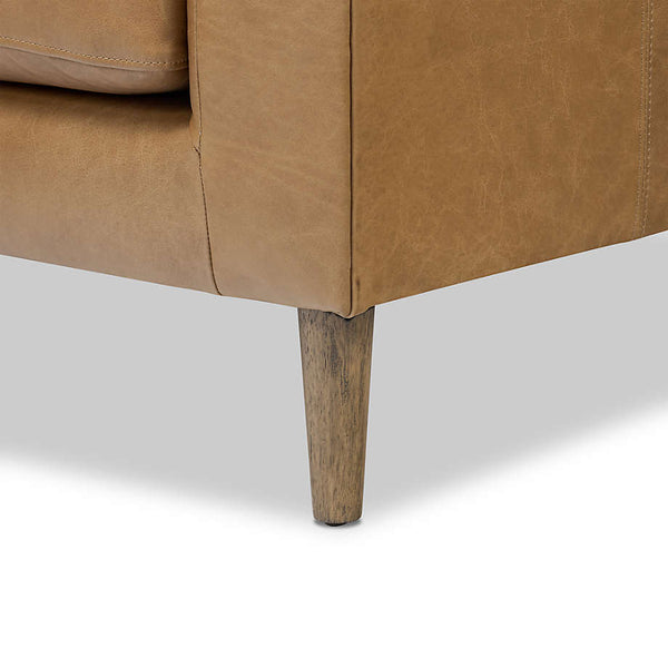 Huston Chesterfield Leather Sofa