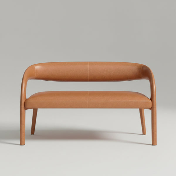 Huston Leather Upholstered Dining Bench