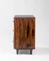 Modern Rattan Mango Solid Wood Brown Finish Sideboard